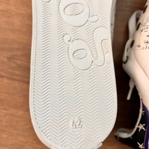 NWOT Goby Cat Lace Up White Black Sneakers Sz 42 (11.5) - Picture 14 of 16